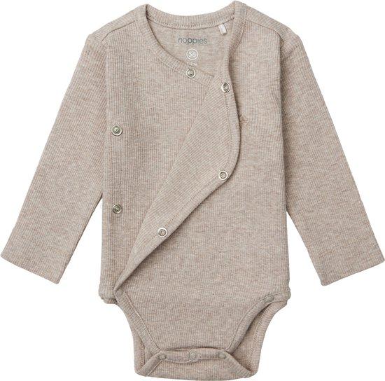 Noppies Romper Nino - Taupe Melange - Afbeelding 2
