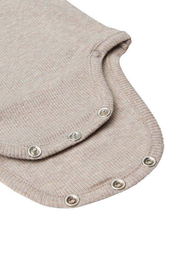Noppies Romper Nino - Taupe Melange - Afbeelding 3