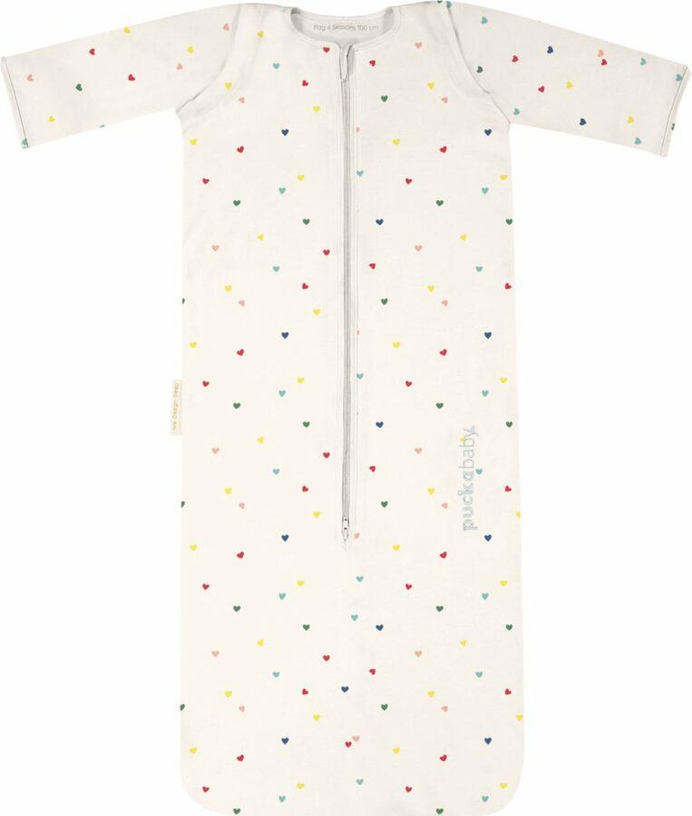Puckababy The Bag 4 Seasons baby slaapzak (6-30mnd) - hearts confetti - Afbeelding 4