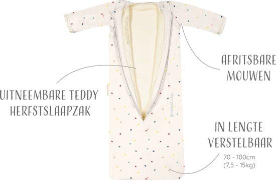 Puckababy The Bag 4 Seasons baby slaapzak (6-30mnd) - hearts confetti - Afbeelding 5