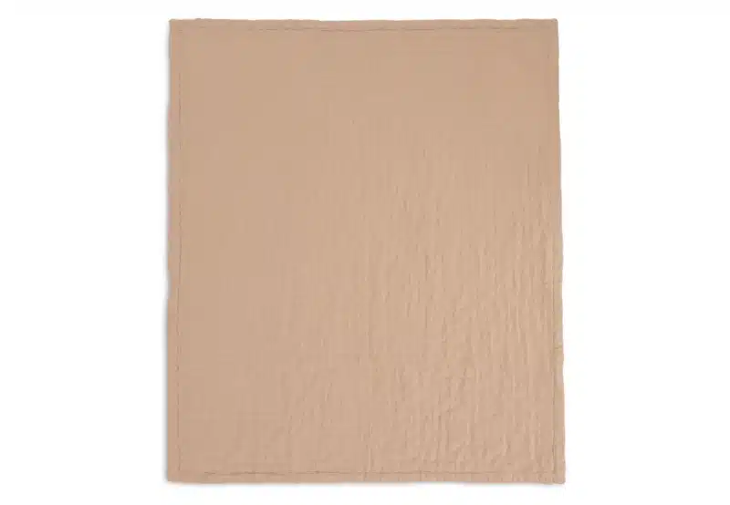 Jollein Deken Hydrofiel 75x100cm Jacquard - Biscuit - GOTS - Afbeelding 2