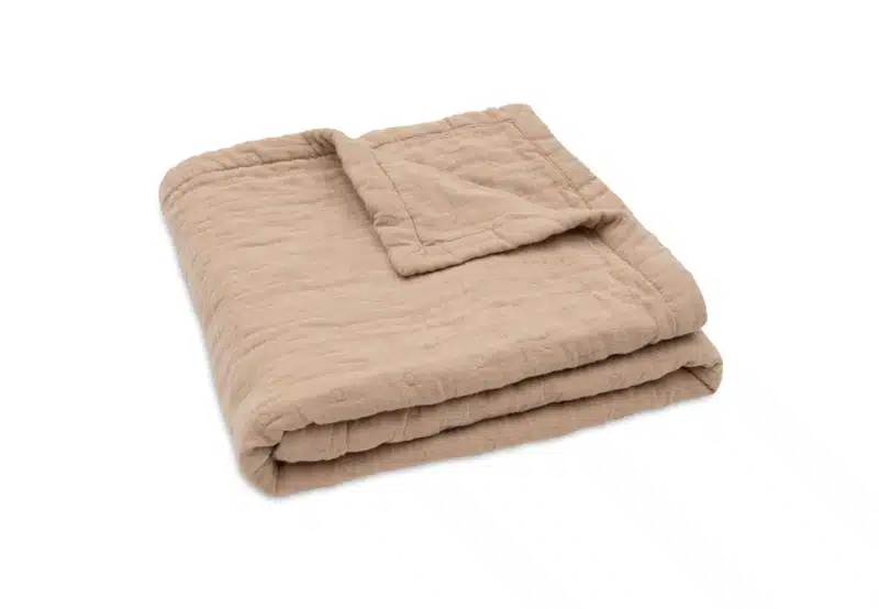 Jollein Deken Hydrofiel 75x100cm Jacquard - Biscuit - GOTS - Afbeelding 4