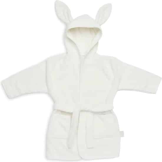 Jollein badjas met oortjes (1-2 jaar) - ivory