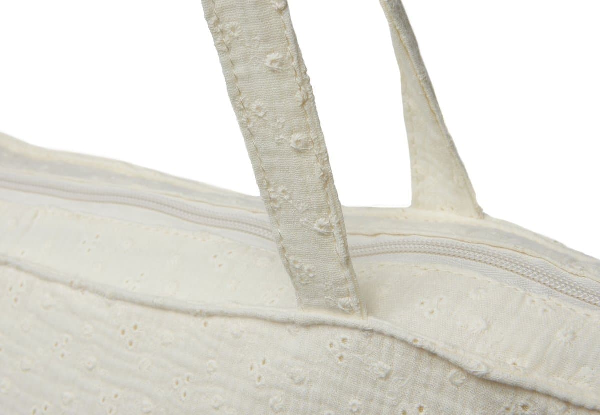 Jollein - Shopper (Embroidery - Ivory) - Katoen - Luiertas, Verzorgingstas - 45x34cm - Afbeelding 5