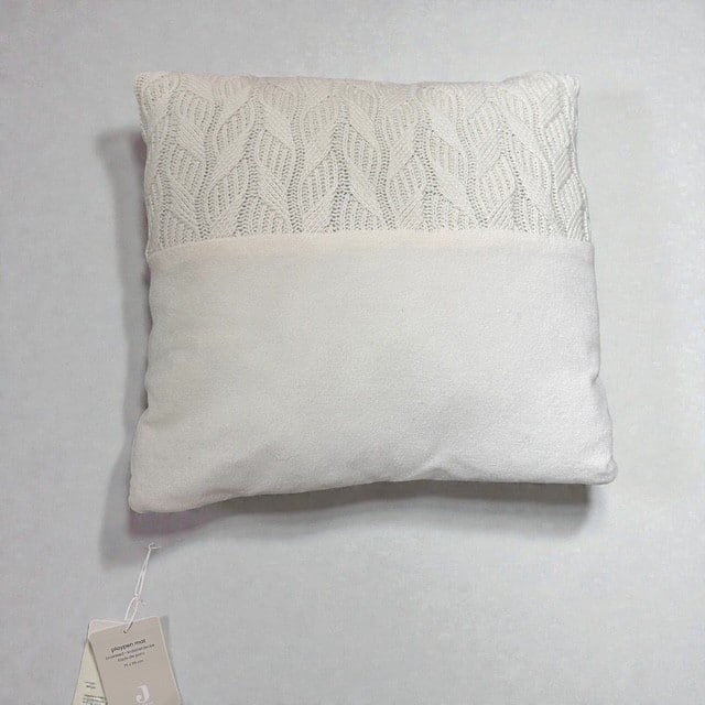 Jollein kussenhoes Spring knit 45x45 incl. binnenkussen - ivory