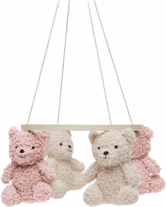 Jollein Baby Mobiel Teddy Bear - wild rose/naturel