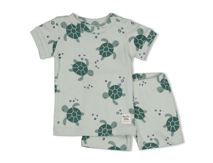 Feetje Premium shortama - Pyjama korte mouw en short - Timmy Turtle (schildpadje)