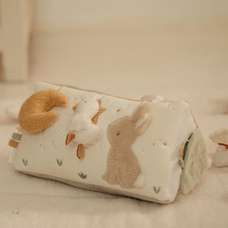 Little Dutch Activiteiten driehoek - Wit - Newborn Naturals - bunny/goose - LD8423