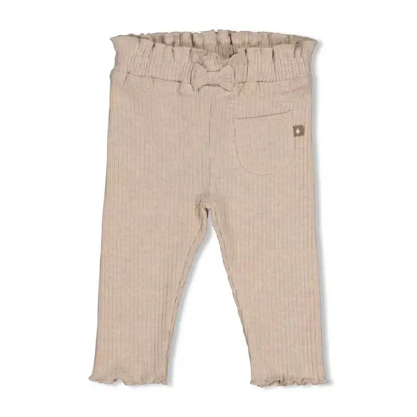 Feetje broekje/legging ribstructuur - Dress to Impress - taupe melange (52202605)
