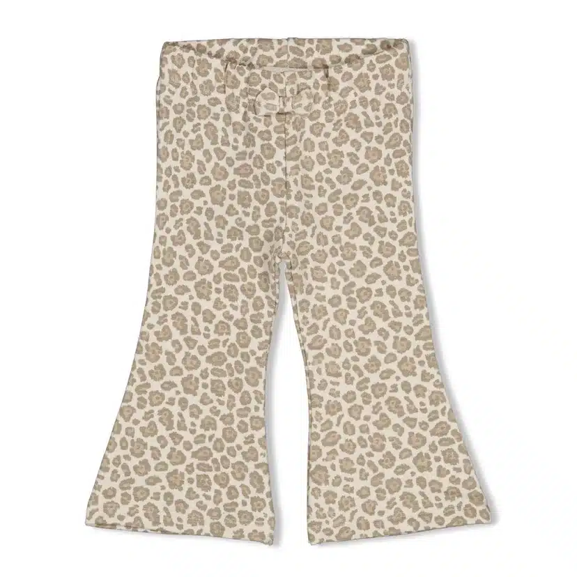 Feetje flared broek panterprint - Dress to Impress - ecru/lichtbruin (52202606)