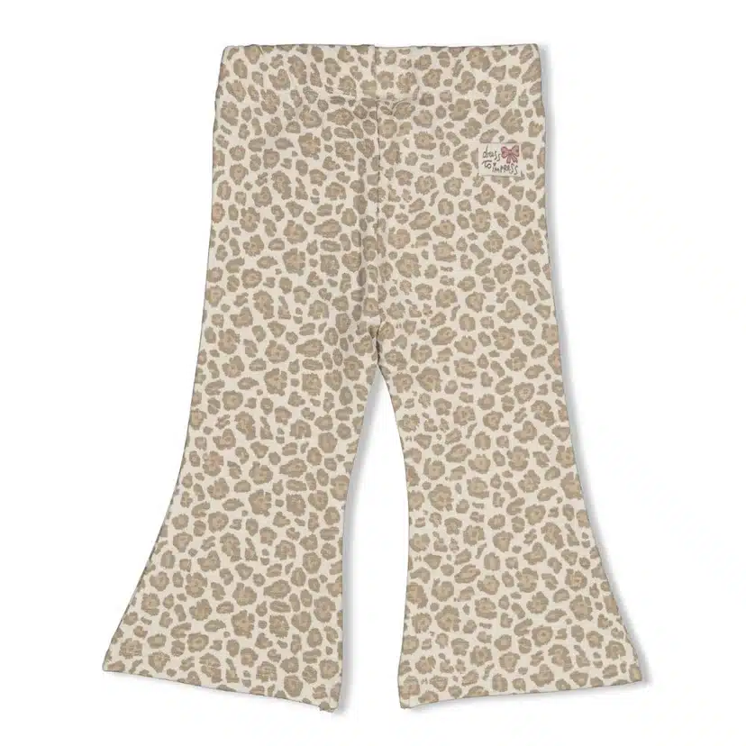 Feetje flared broek panterprint - Dress to Impress - ecru/lichtbruin (52202606) - Afbeelding 3