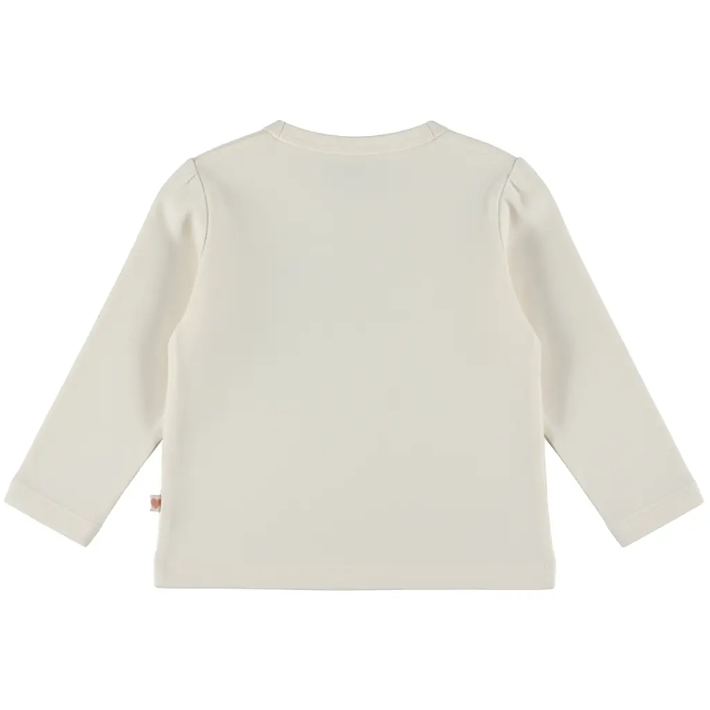 Dirkje longsleeve met hertje - antique white - M60321-35 - Afbeelding 3
