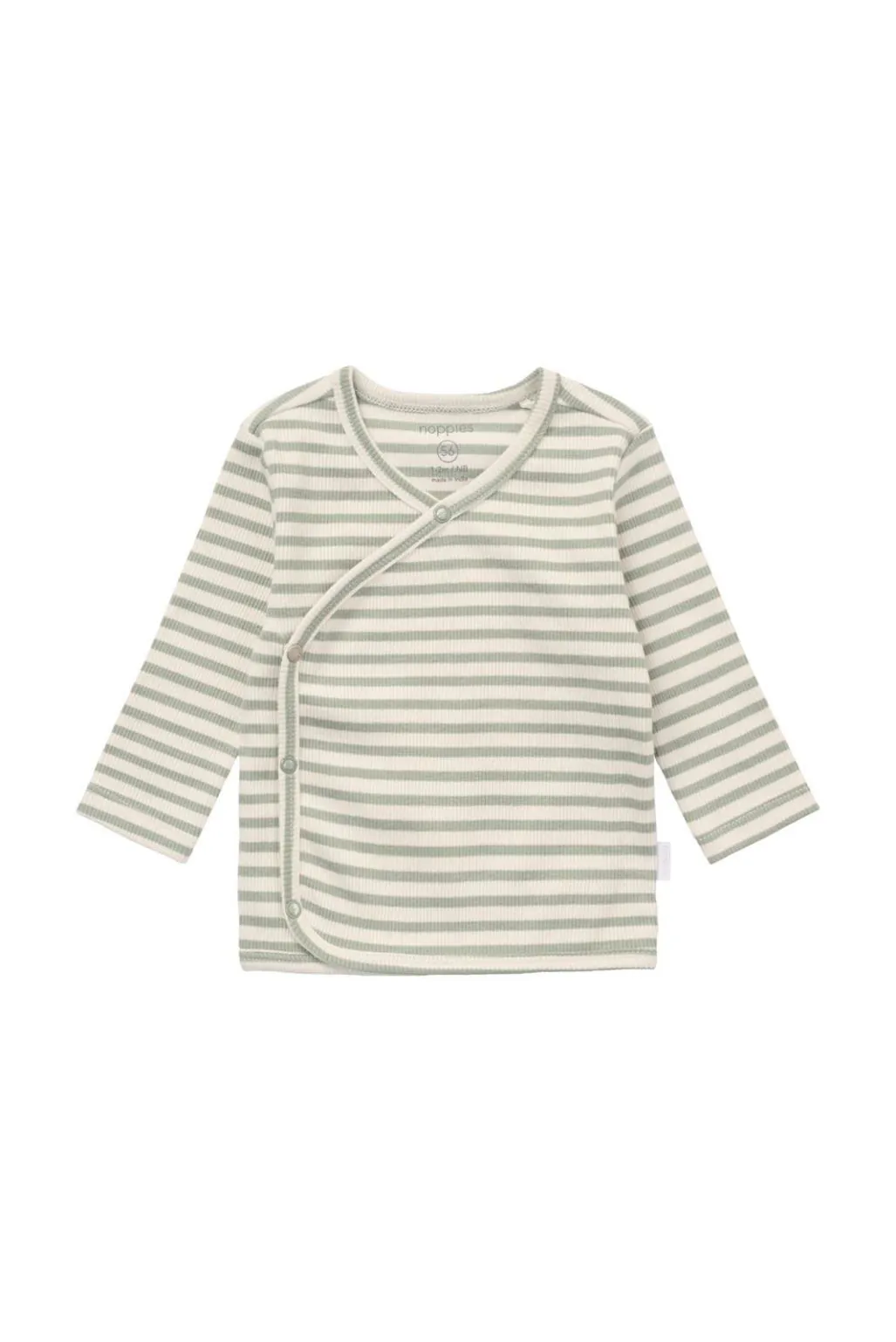 Noppies newborn longsleeve stripe iceberg green
