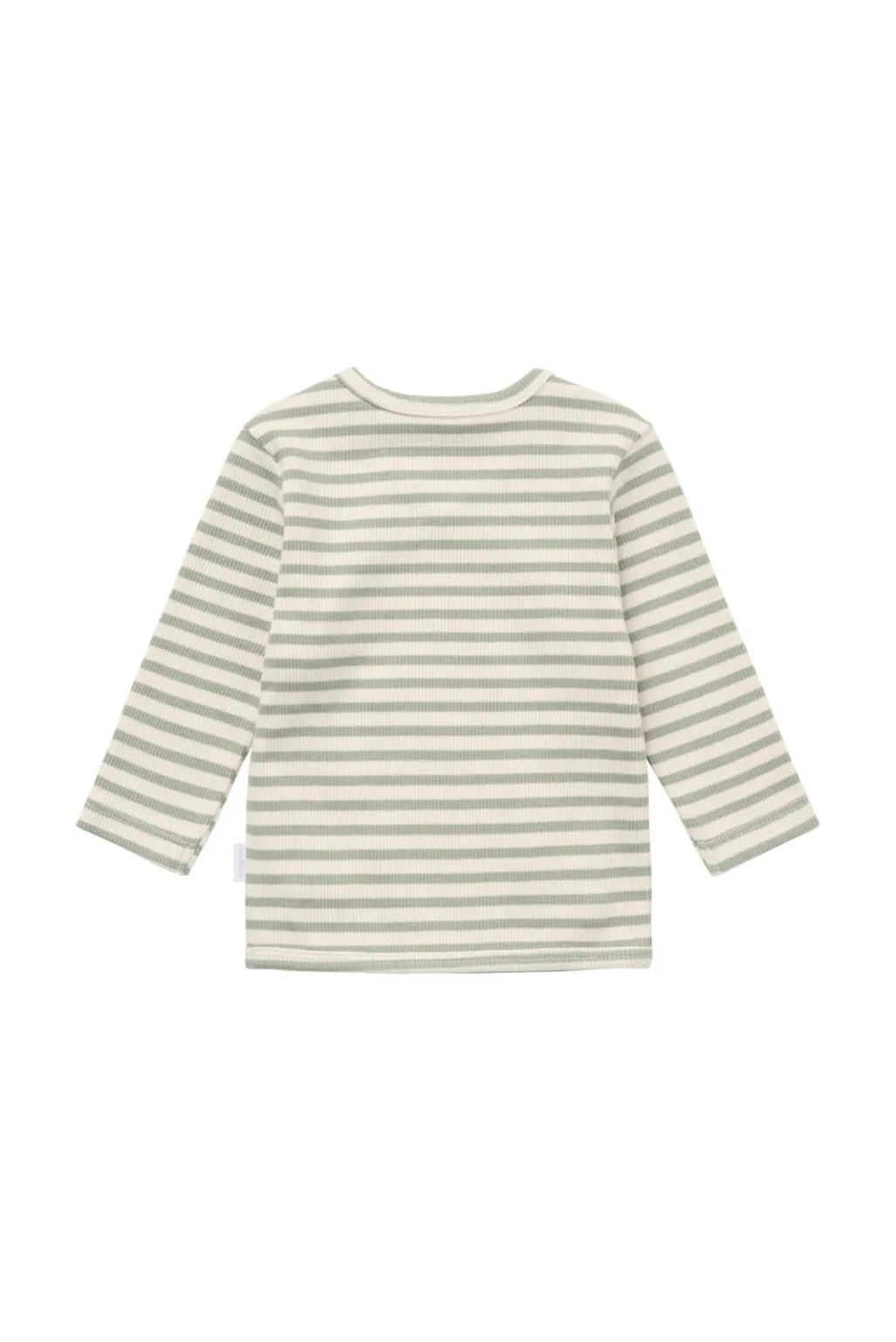 Noppies newborn longsleeve stripe iceberg green - Afbeelding 2